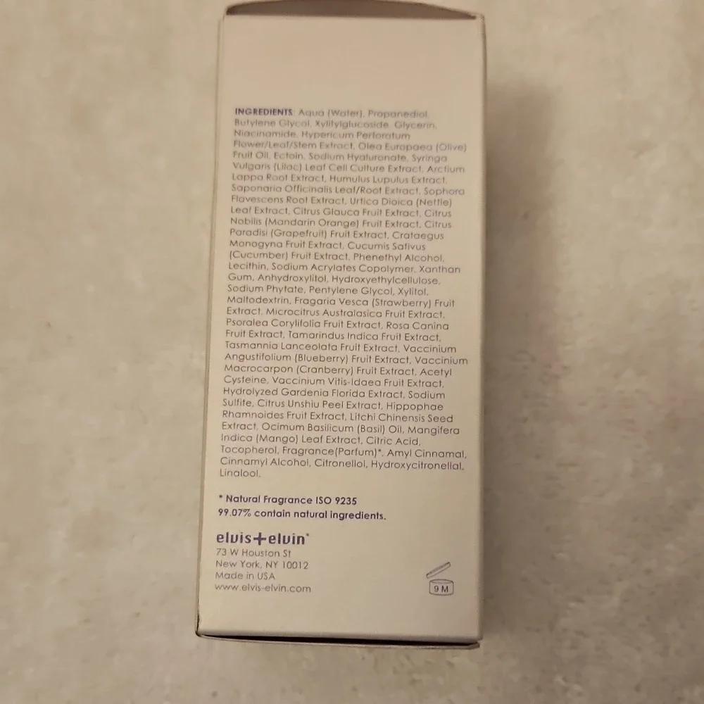 elvis+elvin‎ Lilac Serum I Niacinamide Radiance Hydration 2 fl. oz./60 ml